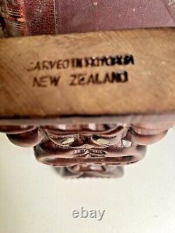 Vintage New Zealand Hand Carved Maori Tiki Rotorua