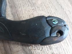 Vintage New Zealand Maori Carved Wood War Club Paddle Created By K Hakaraia
