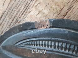 Vintage New Zealand Maori Carved Wood War Club Paddle Created By K Hakaraia