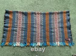 Vintage New Zealand Te Ariki Onehunga Woollen Mills Wool Travel Rug Blanket
