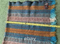 Vintage New Zealand Te Ariki Onehunga Woollen Mills Wool Travel Rug Blanket
