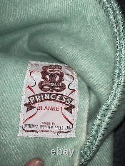 Vintage New Zealand Wool Blanket- Princess Aircell Onehunga Woolen Mills- 84x70