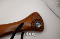 Vintage Ornamental Maori Wahaika Club Carved Wood Patu Ceremonial New Zealand