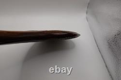 Vintage Ornamental Maori Wahaika Club Carved Wood Patu Ceremonial New Zealand