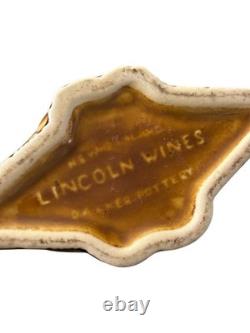 Vintage Parker Pottery Lincoln Wine Brown Bottle New Zealand Maori Rare No Top