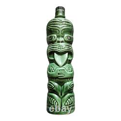 Vintage Ti-Toki Green Liqueur Bottle New Zealand Tiki Bar Decanter 500ml GC