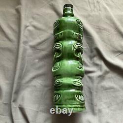 Vintage Ti-Toki Green Liqueur Bottle New Zealand Tiki Bar Decanter 500ml GC