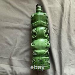 Vintage Ti-Toki Green Liqueur Bottle New Zealand Tiki Bar Decanter 500ml GC
