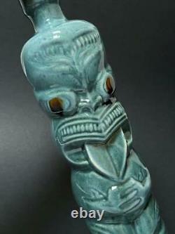 Vintage Ti-toki Tiki Ceramic Liqueur Bottle Decanter Crock #c4312 New Zealand