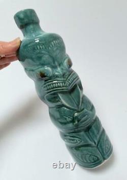 Vintage Ti-toki Tiki Ceramic Liqueur Bottle Decanter Crock #c4312 New Zealand