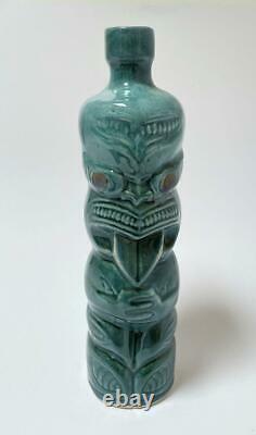 Vintage Ti-toki Tiki Ceramic Liqueur Bottle Decanter Crock #c4312 New Zealand