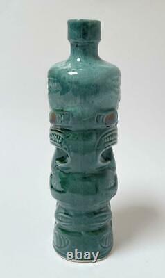 Vintage Ti-toki Tiki Ceramic Liqueur Bottle Decanter Crock #c4312 New Zealand