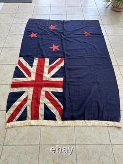 Vintage WWII 6X4 Foot Wool New Zealand Flag