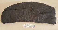 Vintage WWII RNZAF British Royal New Zealand Air Force Wool Cap with Badge 6 3/4