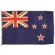 Vintage Wool Hand Painted New Zealand Flag Cloth Nautical Union Jack Art Textile