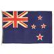 Vintage Wool Hand Painted New Zealand Flag Cloth Nautical Union Jack Art Textile