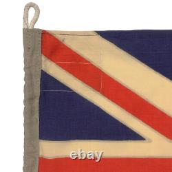 Vintage Wool Hand Painted New Zealand Flag Cloth Nautical Union Jack Art Textile