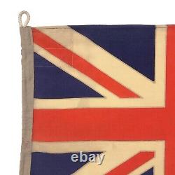 Vintage Wool Hand Painted New Zealand Flag Cloth Nautical Union Jack Art Textile