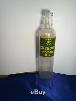 Vintage original BP Energol motor Oil Bottle (possibly New Zealand)