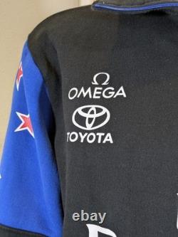 Vtg Emirates Team New Zealand 1/4 Zip Sweatshirt Jimmy Hadder Owner America's