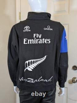 Vtg Emirates Team New Zealand 1/4 Zip Sweatshirt Jimmy Hadder Owner America's