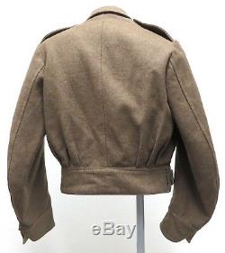 Vtg NEW ZEALAND 50s Wool Army Coat Short Style 1954 Relax Ltd 7 Wellington rare