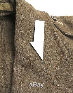 Vtg NEW ZEALAND 50s Wool Army Coat Short Style 1954 Relax Ltd 7 Wellington rare