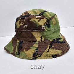 Vtg New Zealand British DPM 68 Military Boonie Hat Cap Woodland Camouflage 80s