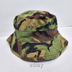 Vtg New Zealand British DPM 68 Military Boonie Hat Cap Woodland Camouflage 80s