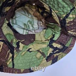 Vtg New Zealand British DPM 68 Military Boonie Hat Cap Woodland Camouflage 80s