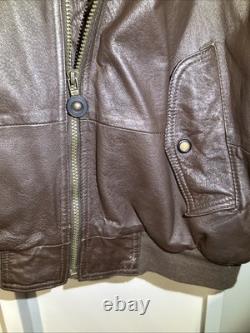Vtg New Zealand Outback Cooper Collections Black Green L Bomber Leather Jacket