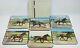 Vtg New Zealand Trotting Harness Horse Racing Placemat Set x6 Casa Collection