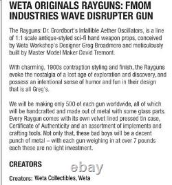 WETA Dr. Grordbort's F. M. O. M. Wave Disruptor Gun Limited Edition Raygun Metal