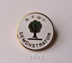WI Vintage Federation Of Womens Institutes Demonstrator Pin badge W. I NFWI