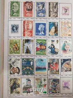 WORLD MIX used stamp T. S 448 CV £ 503.91 COLLECTION ON GRAPH SHEETS