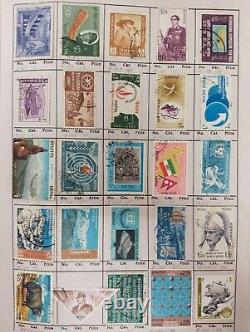 WORLD MIX used stamp T. S 448 CV £ 503.91 COLLECTION ON GRAPH SHEETS