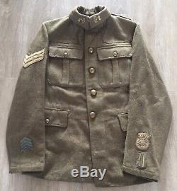 WW1 British 1907 SD Tunic 3 Bn. Auckland Infantry. New Zealand (NZR), V. Rare