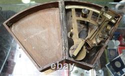 WW1 Cased RN Sextant From Battle Cruiser HMS New Zealand 1915. Jutland