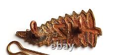 WW1 King's Colonials New Zealand Squadron Slouch Cap Badge 2nd Pattern 42mm Org