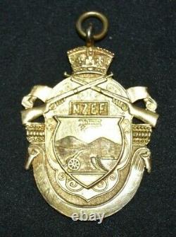 WW1 New Zealand Expeditionary Force 9 carat fob Ironsides Studholme Willowbridge