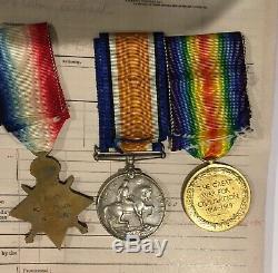 WW1 New Zealand Gallipoli 8th August 1915 Chunuk Bair KIA Medal Trio & Plaque