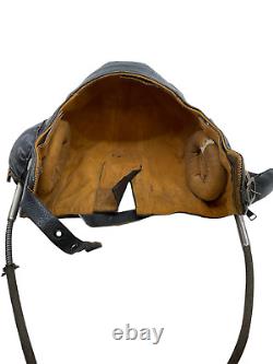 WW2 ANZAC New Zealand B Type Flying Helmet With Gosport Tubes