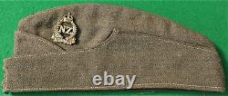 WW2 NEW ZEALAND Army 2nd NZEF Other Ranks SIDE CAP Uniform Hat SUPERB