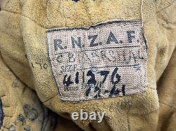 WW2 New Zealand ANZAC B Type Leather Flying Helmet And Service No
