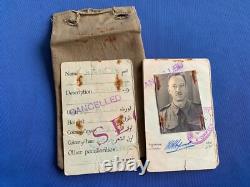WW2 New Zealand NZEF Middle East Security Personnel ID Card RARE! D55