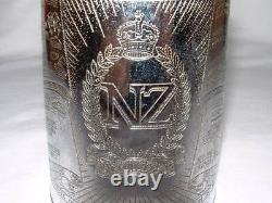 WW2 New Zealand Onward Tankard ANZAC Trench Art Sgt. Fernando Mena