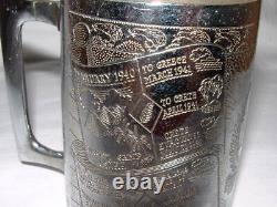 WW2 New Zealand Onward Tankard ANZAC Trench Art Sgt. Fernando Mena