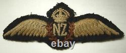 WW2 Padded NZ Royal New Zealand Air Force Pilot's Wing Handsewn Silk Thread