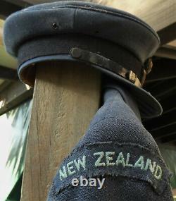 WW2 Royal NEW ZEALAND Air Force RNZAF PILOT Officer's UNIFORM Tunic Trousers HAT