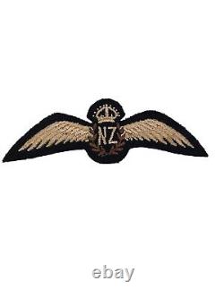 WW2 Royal New Zealand Air Force RNZAF Press Stud Backed Pilots Wing